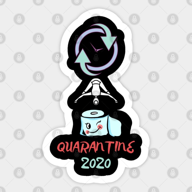 Funny Quarantine 2020 Sticker by Pro-tshirt